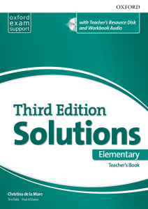 Solutions Bulgaria edition, A1 Elementary - Teacher's Book and Resource Disc Pack, (A1 ИНТЕНЗИВНО/втори чужд език)